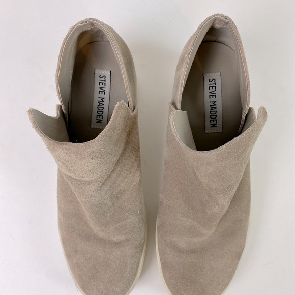 Steve Madden Wrangle bootie sneaker, gray suede, 7 - Picture 3 of 10
